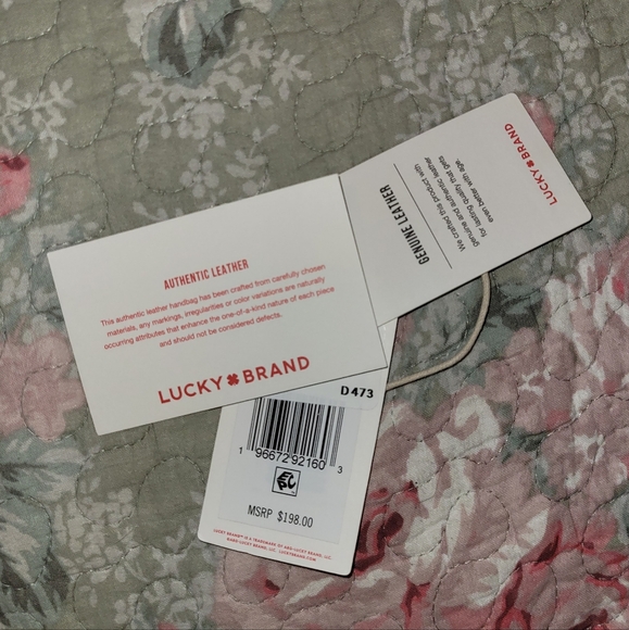 Lucky Brand Kora Leather Zippered Shoulder Bag w/Leather Wristlet Included - Picture 11 of 14